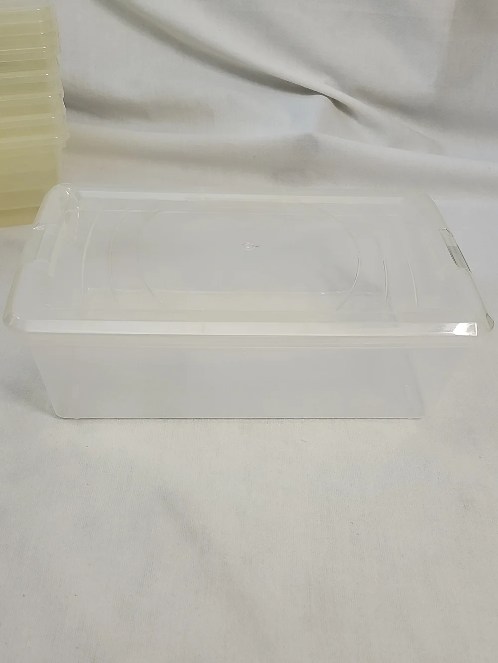 Clear Plastic Storage Containers - Set of Stackable Lids